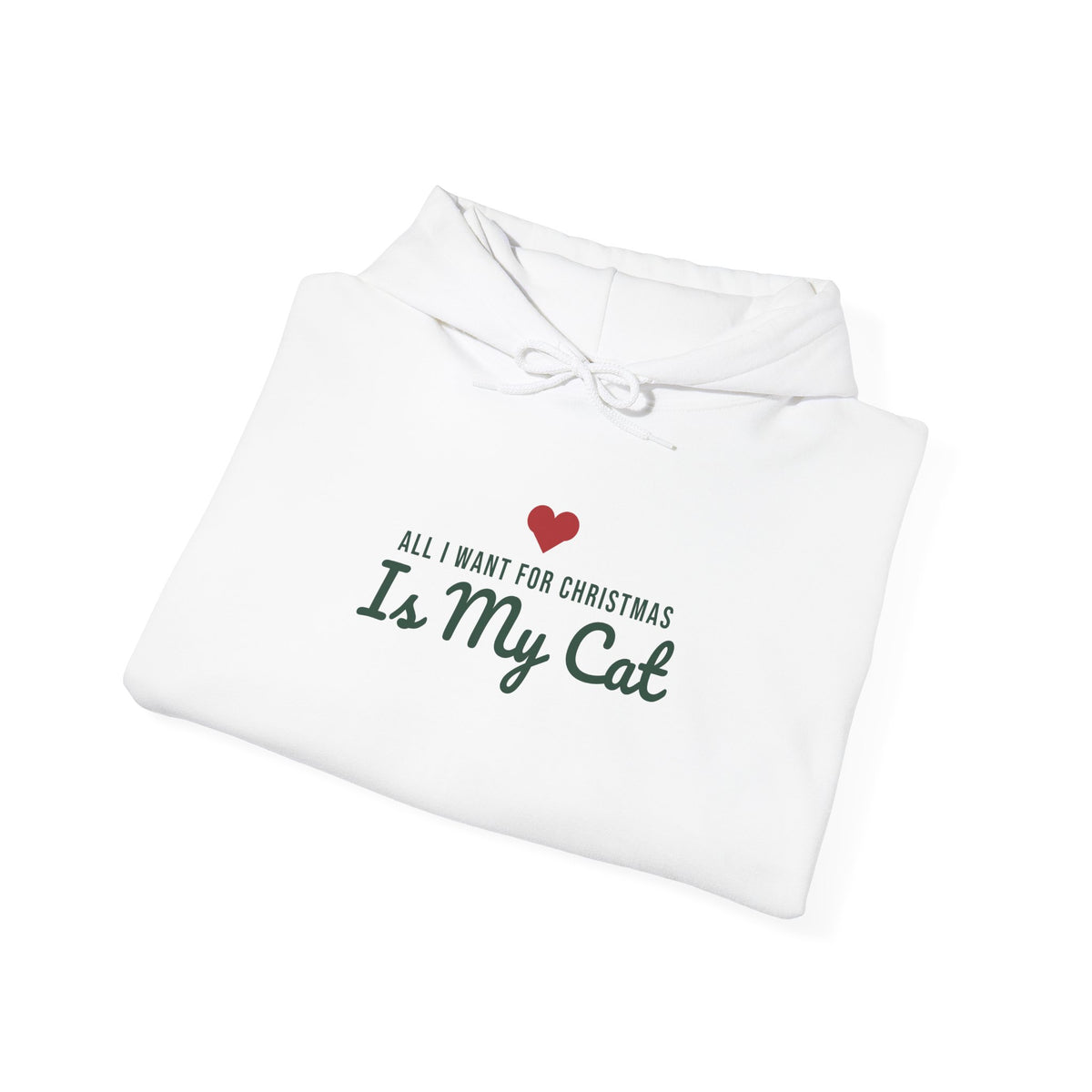 All I Want for Christmas Is My Cat Christmas Hoodie · Matching Family Hoodie · Paw Crew