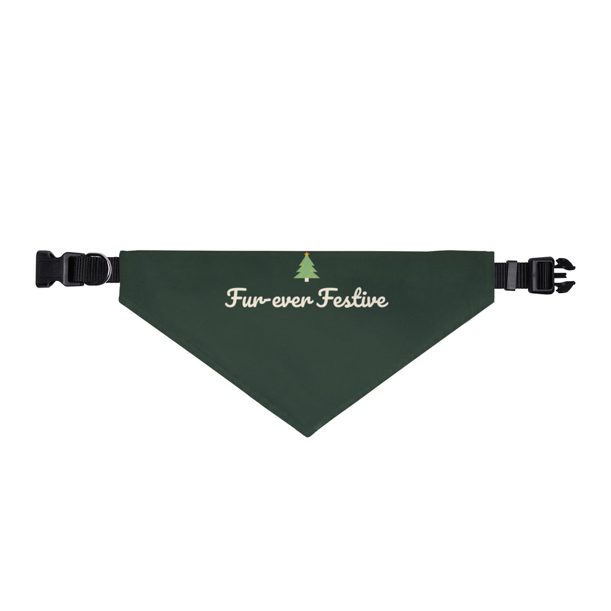 Fur-ever Festive Pet Bandana (Forest Green) · Matching Christmas Pet Bandana