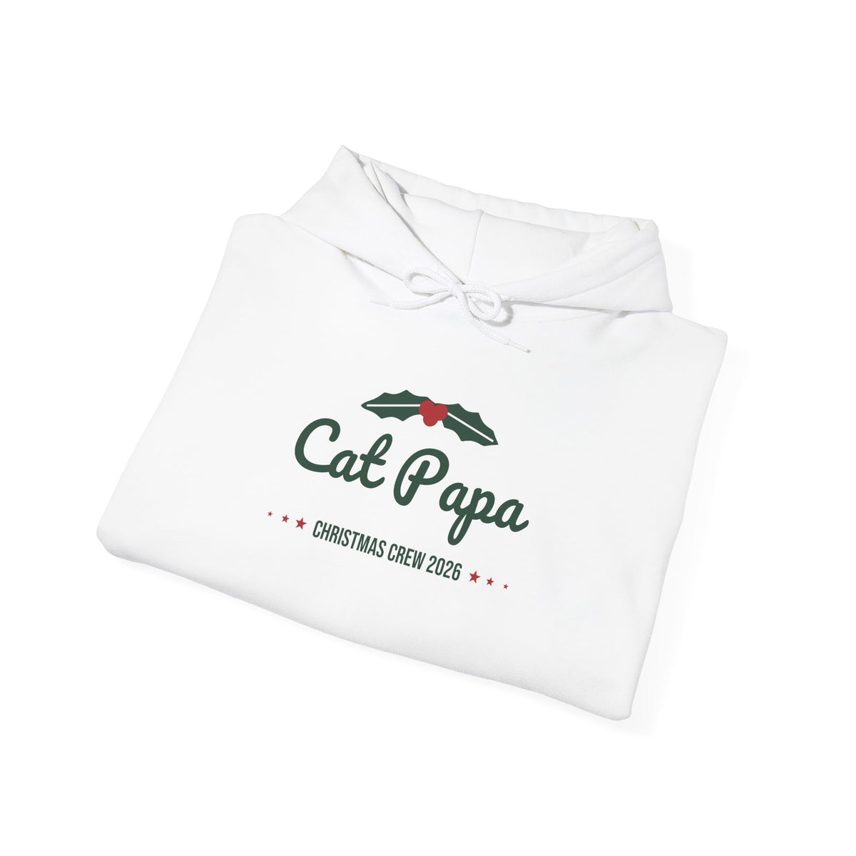 Cat Papa Christmas Hoodie · Matching Family Hoodie · Paw Crew