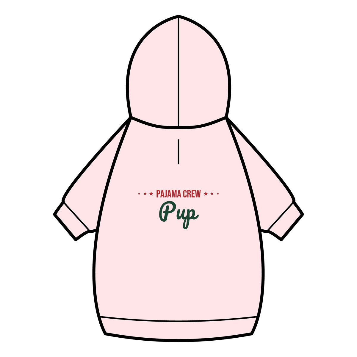 Pajama Crew Pup Dog Hoodie · Matching Pet Hoodie · Paw Crew