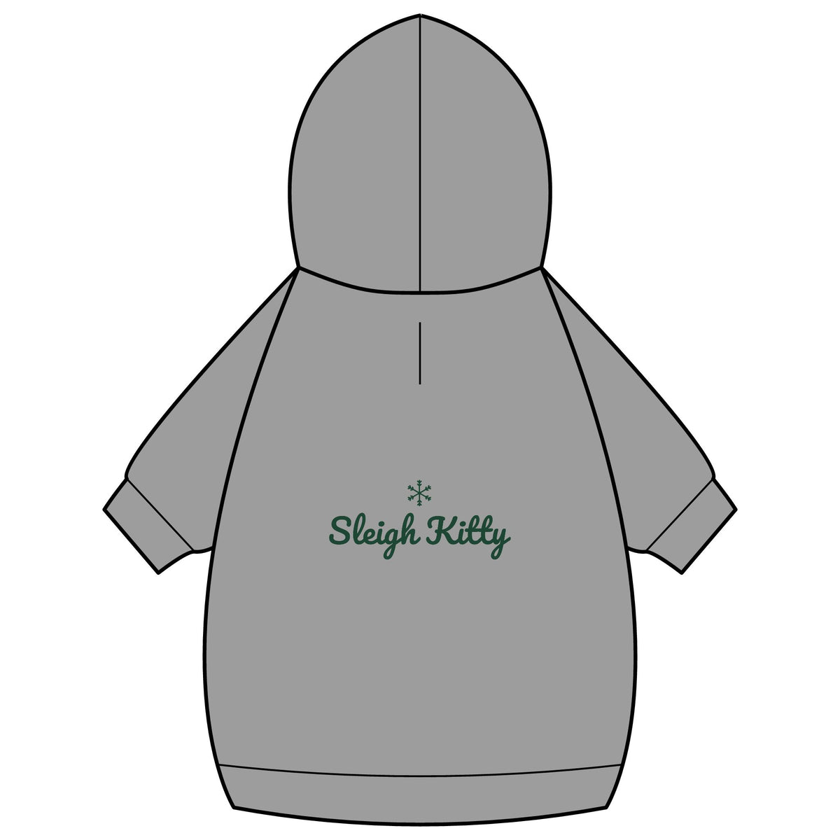 Sleigh Kitty Cat Hoodie · Matching Pet Hoodie · Paw Crew
