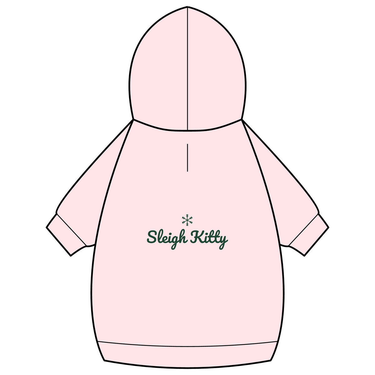 Sleigh Kitty Cat Hoodie · Matching Pet Hoodie · Paw Crew