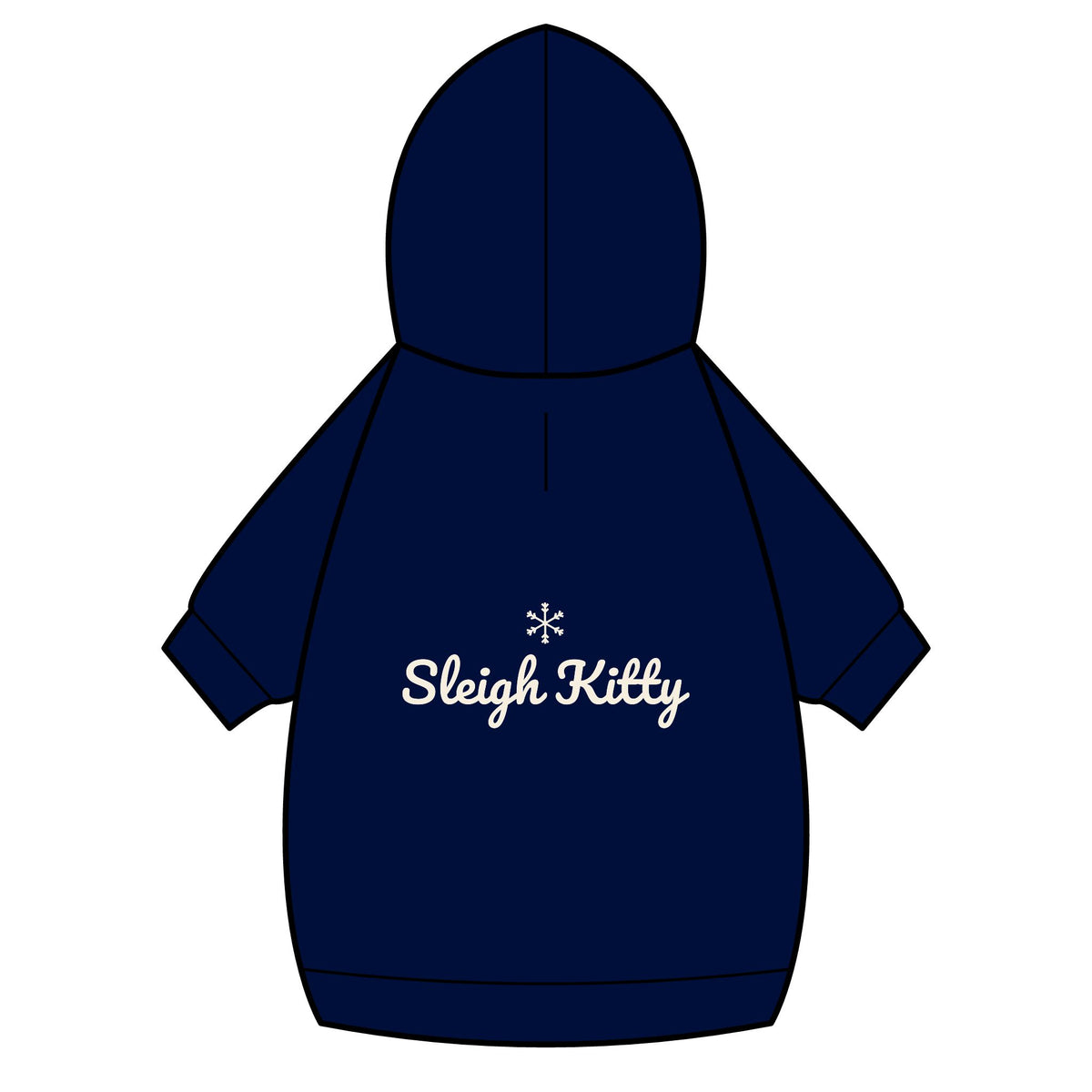 Sleigh Kitty Cat Hoodie · Matching Pet Hoodie · Paw Crew