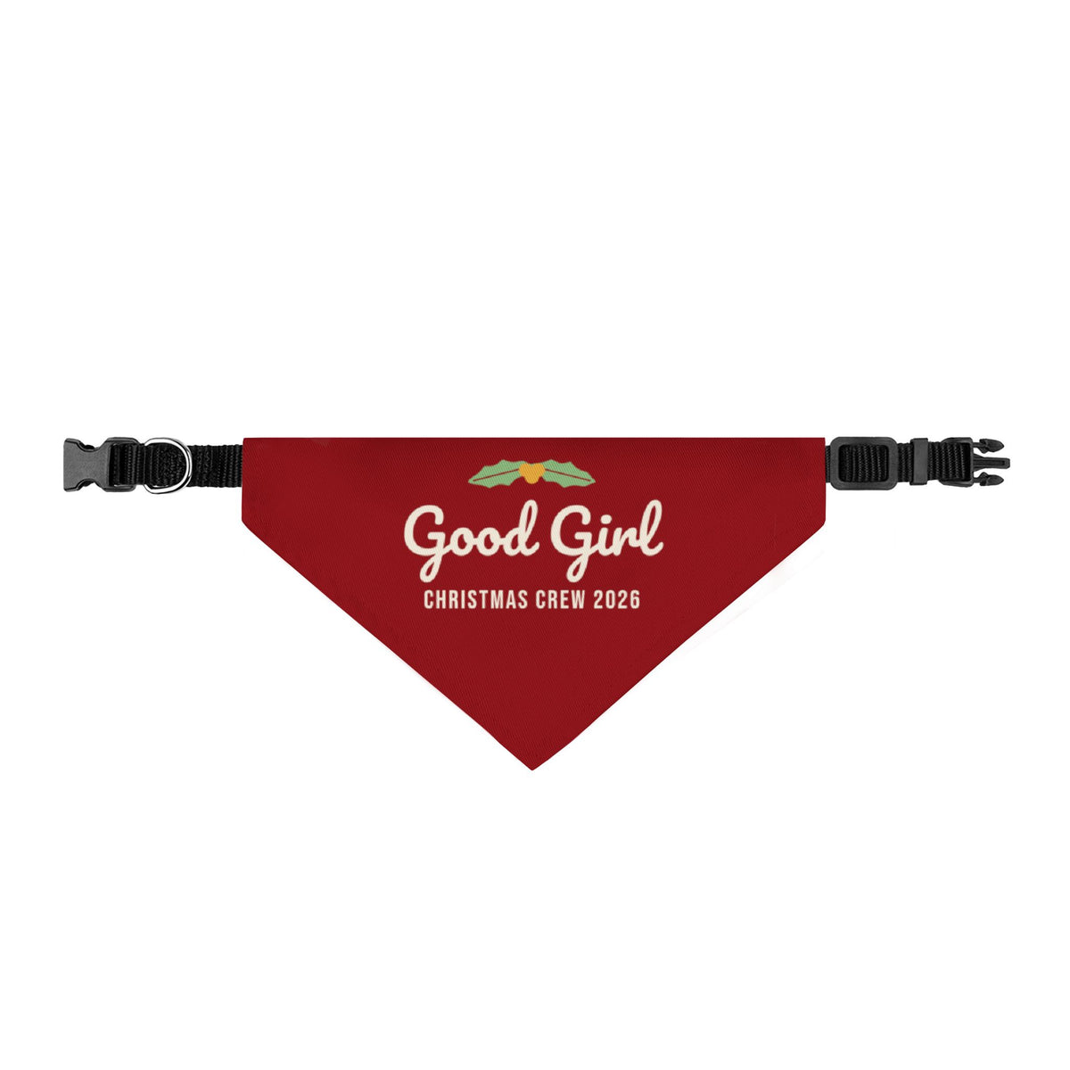 Good Girl Dog Bandana (Red) · Matching Christmas Pet Bandana