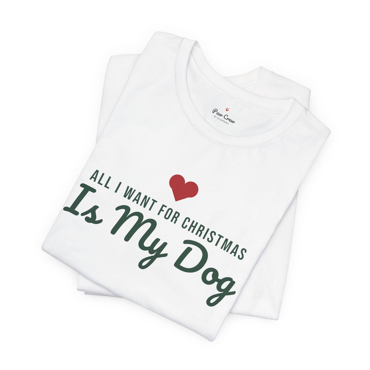All I Want for Christmas Is My Dog Christmas Shirt · Matching Dog & Owner Tee