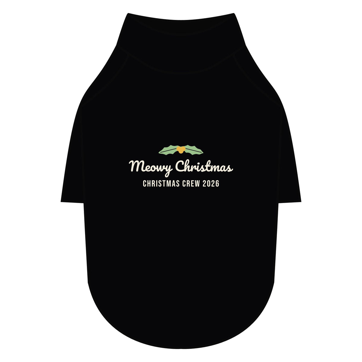 Meowy Christmas Cat Raglan Tee · Matching Pet Raglan Tee · Paw Crew