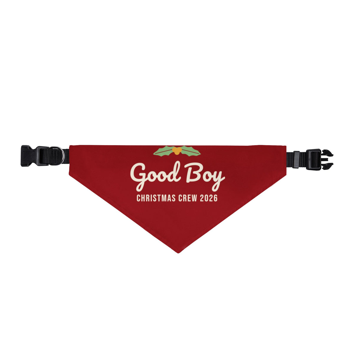 Good Boy Dog Bandana (Red) · Matching Christmas Pet Bandana