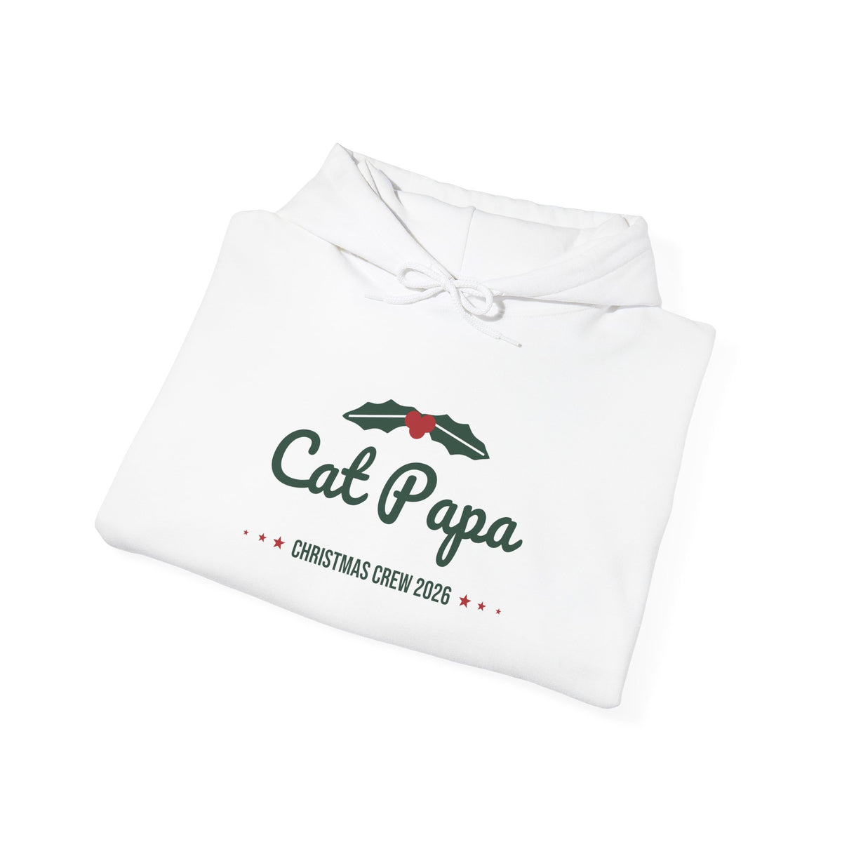 Cat Papa Christmas Hoodie · Matching Family Hoodie · Paw Crew