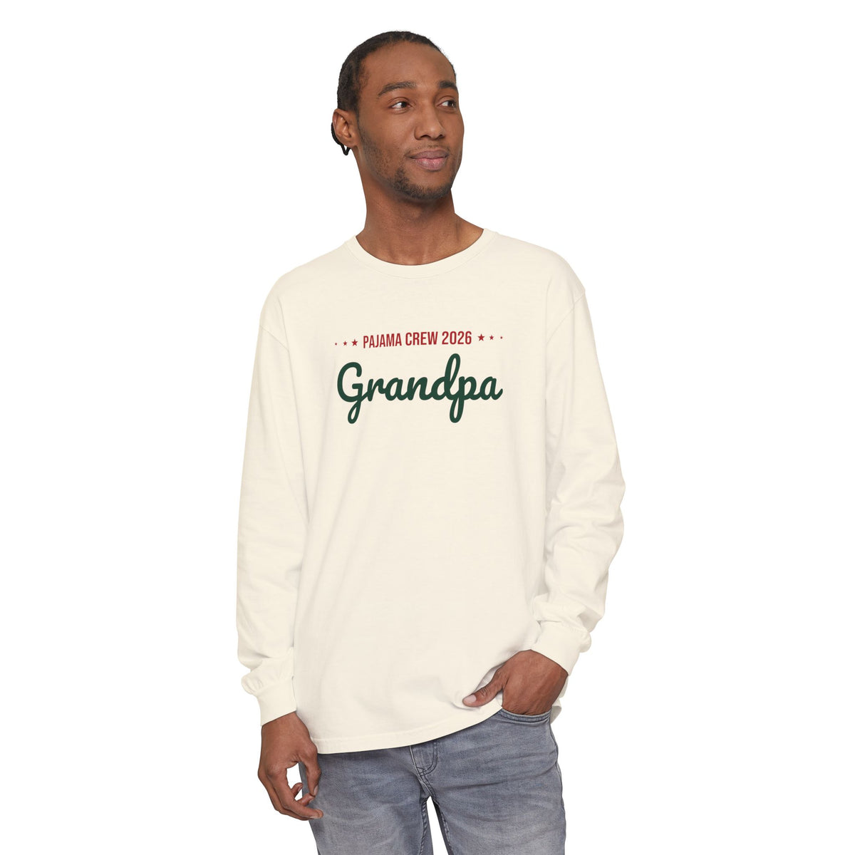 Grandpa Christmas Pajama Tee · Matching Family Christmas Pajamas · Paw Crew