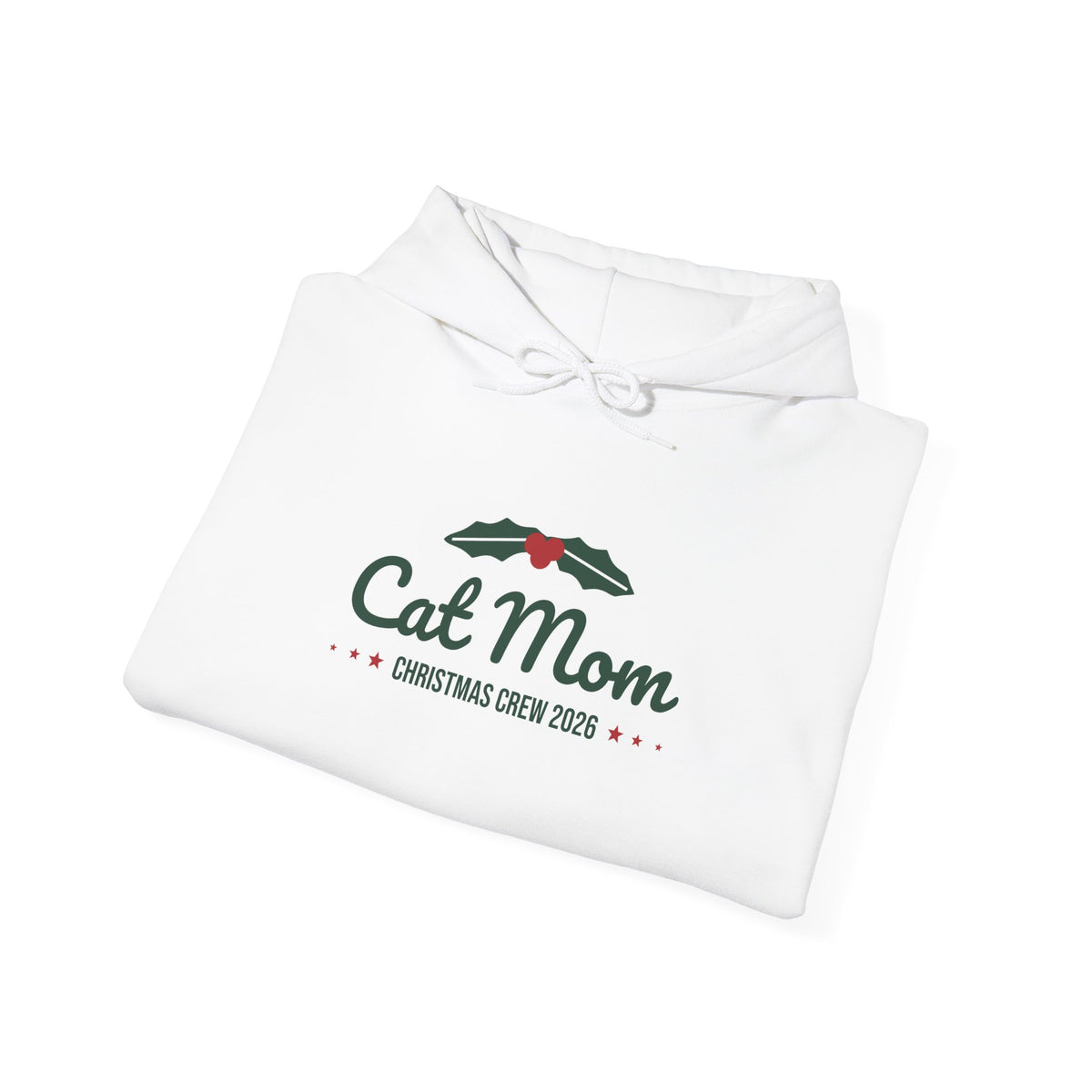 Cat Mom Christmas Hoodie · Matching Family Hoodie · Paw Crew