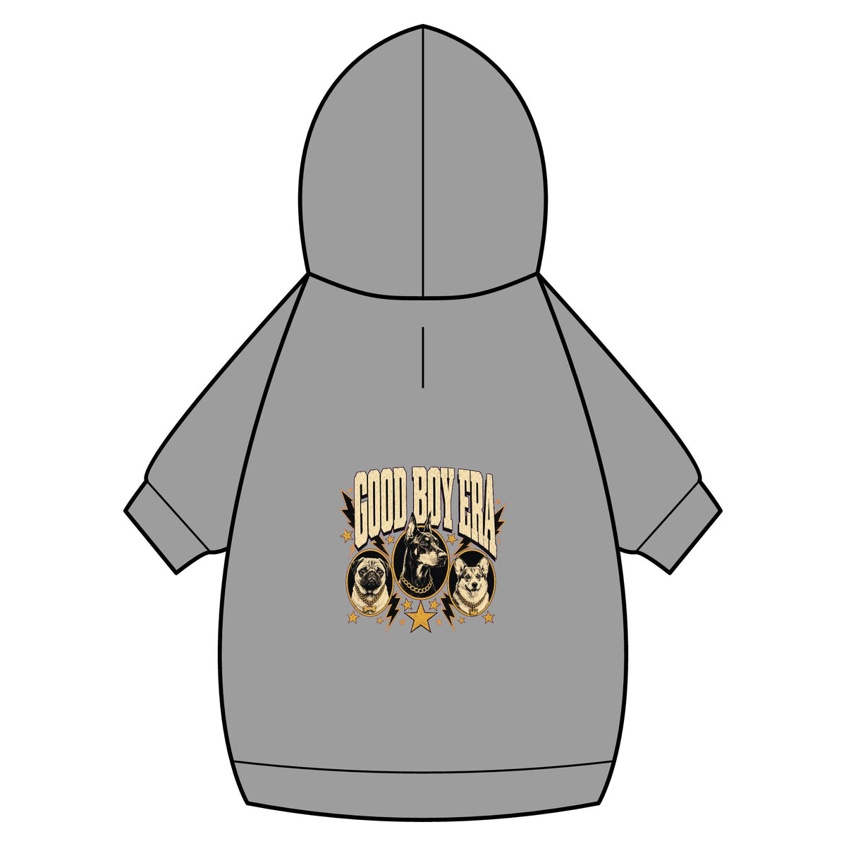 Good Boy Era Dog Hoodie · Paw Crew Club Streetwear