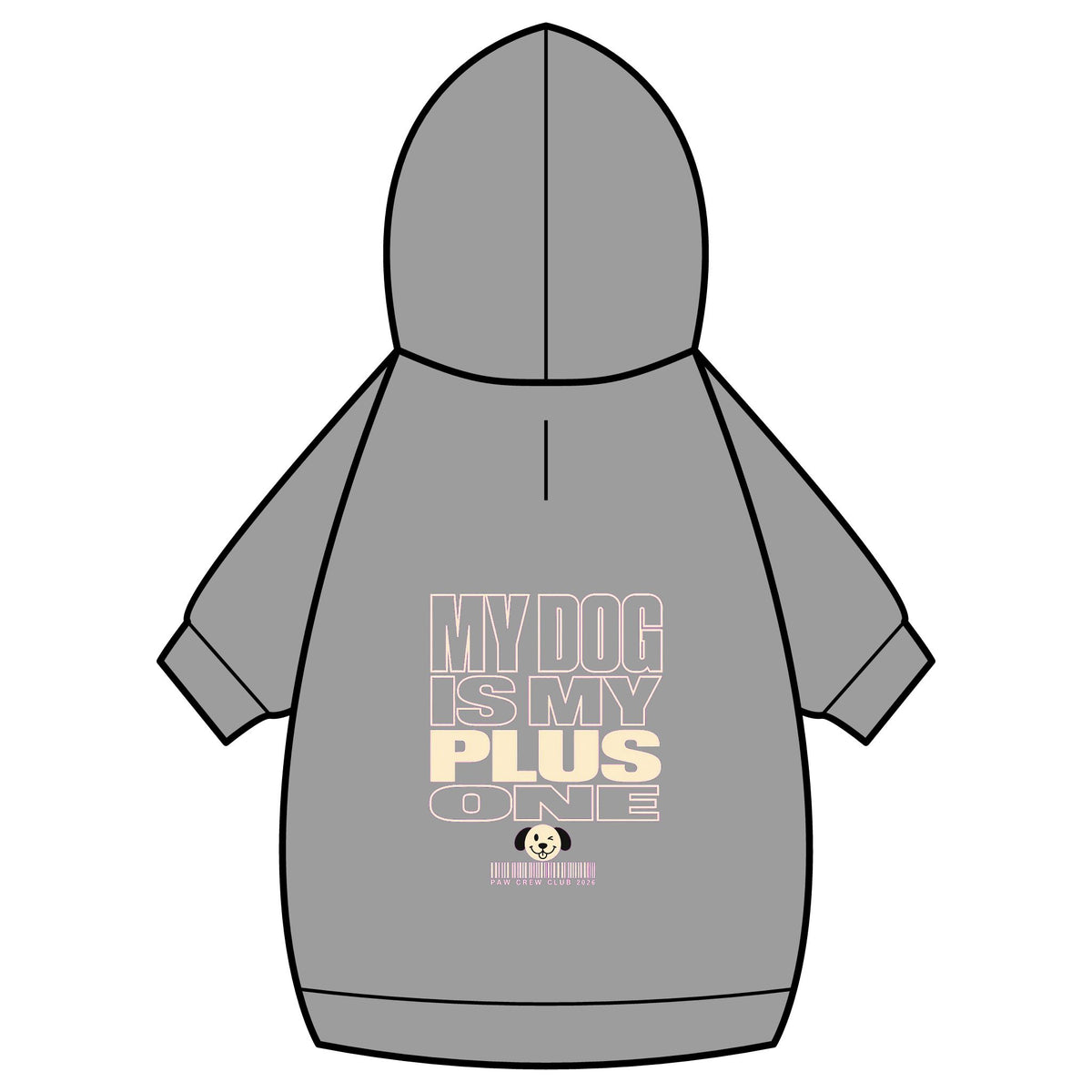 My Dog Is My Plus One Dog Hoodie · Paw Crew Club Streetwear