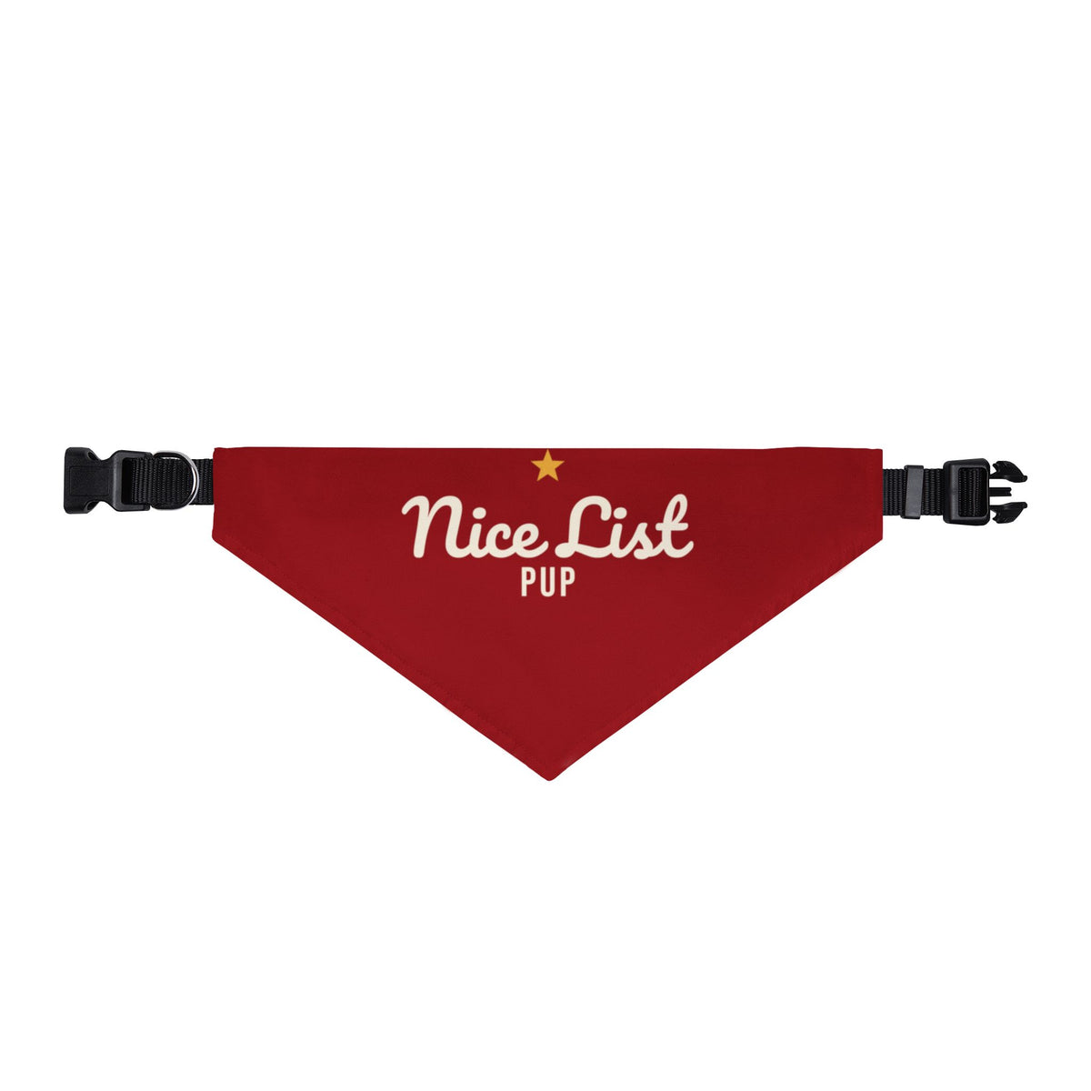 Nice List Pup Dog Bandana (Red) · Matching Christmas Pet Bandana