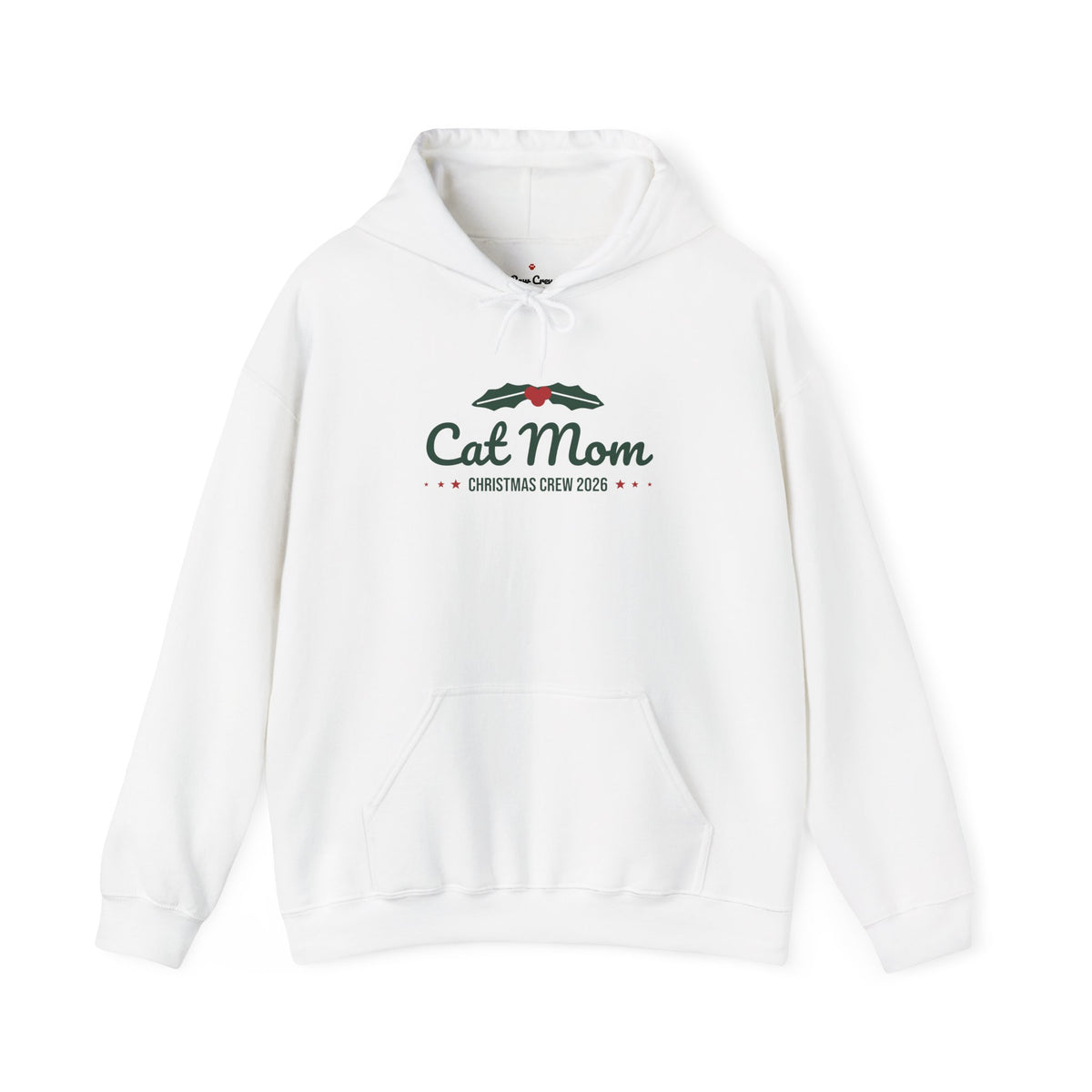Cat Mom Christmas Hoodie · Matching Family Hoodie · Paw Crew