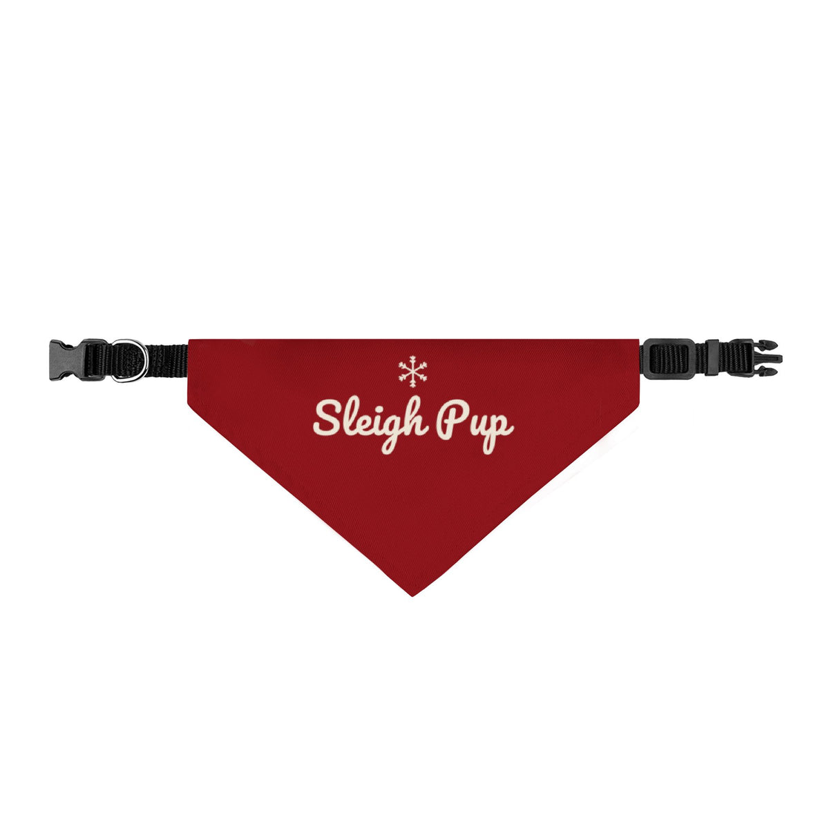 Sleigh Pup Dog Bandana (Red) · Matching Christmas Pet Bandana