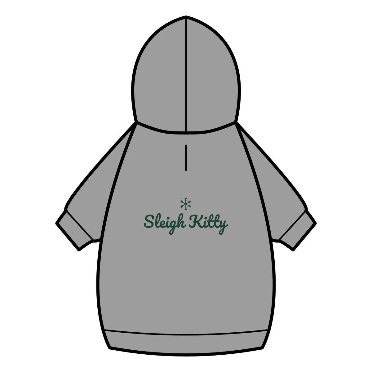 Sleigh Kitty Cat Hoodie · Matching Pet Hoodie · Paw Crew