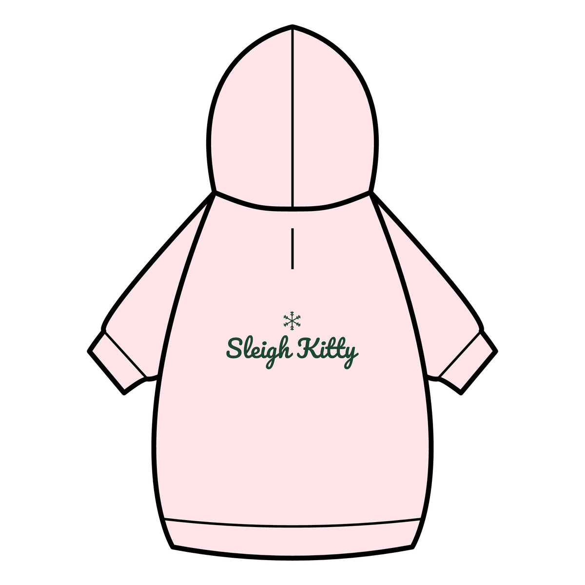Sleigh Kitty Cat Hoodie · Matching Pet Hoodie · Paw Crew