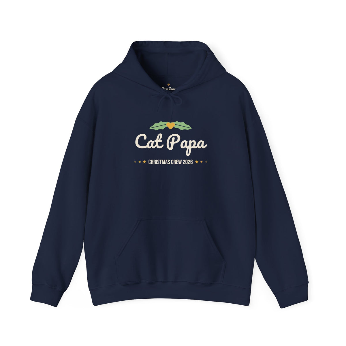 Cat Papa Christmas Hoodie · Matching Family Hoodie · Paw Crew