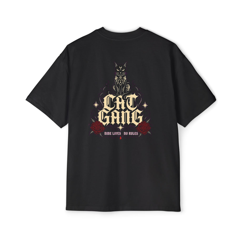 Cat Gang Oversized Heavyweight Tee · Paw Crew Club Streetwear