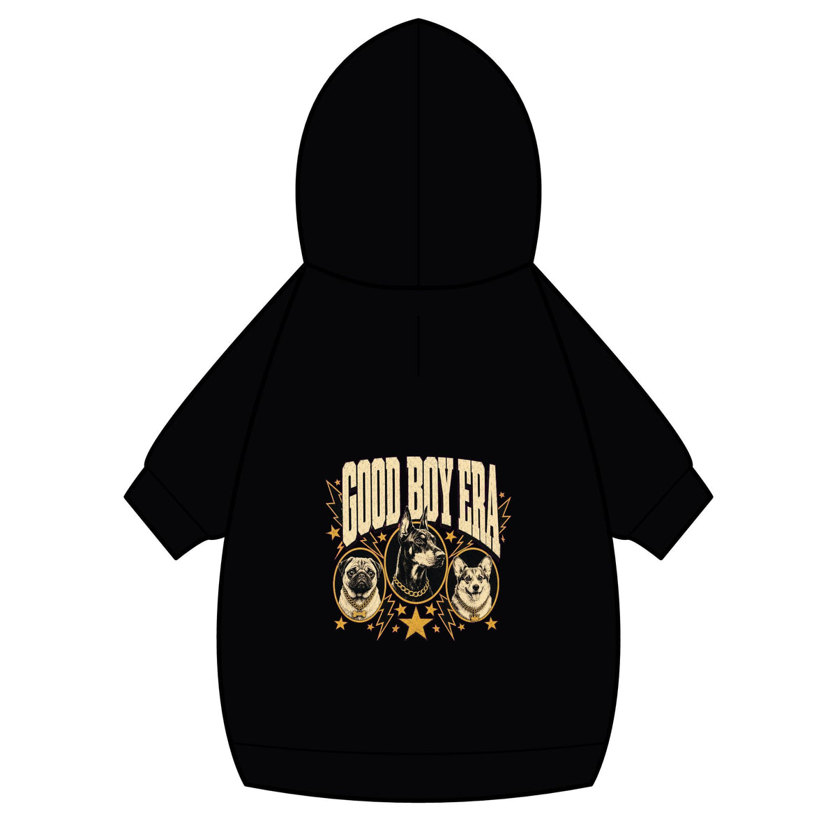 Good Boy Era Dog Hoodie · Paw Crew Club Streetwear