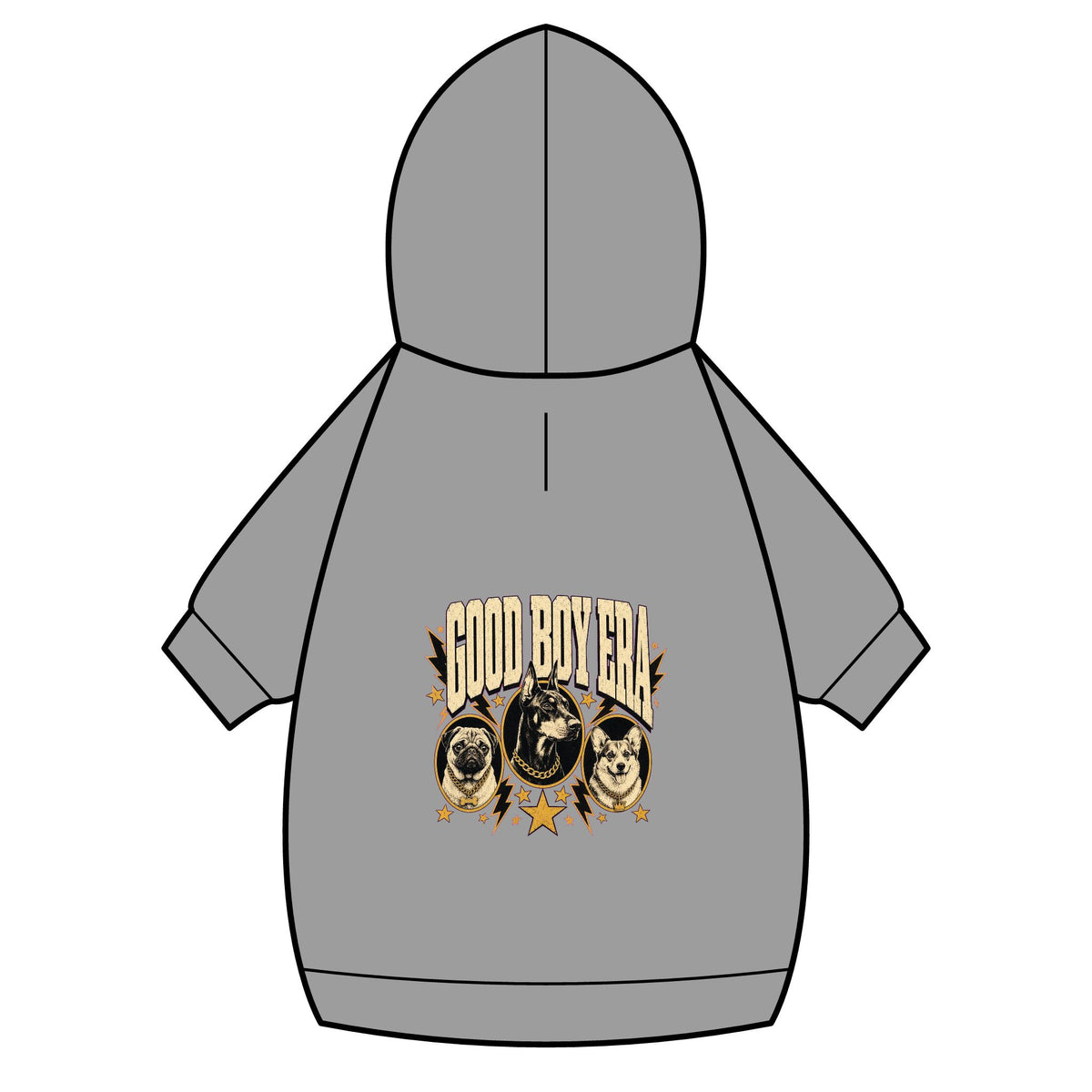 Good Boy Era Dog Hoodie · Paw Crew Club Streetwear