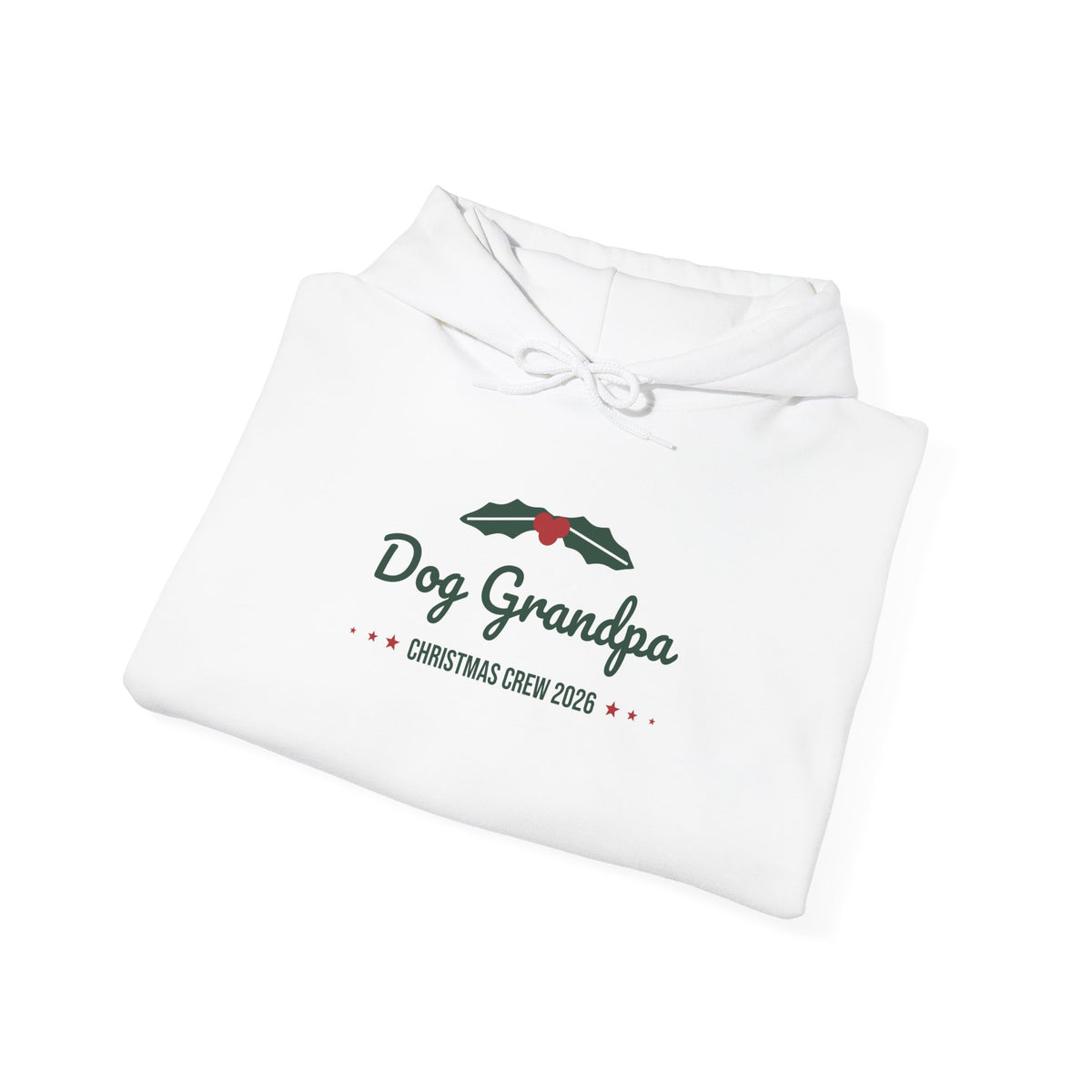 Dog Grandpa Christmas Hoodie · Matching Family Hoodie · Paw Crew