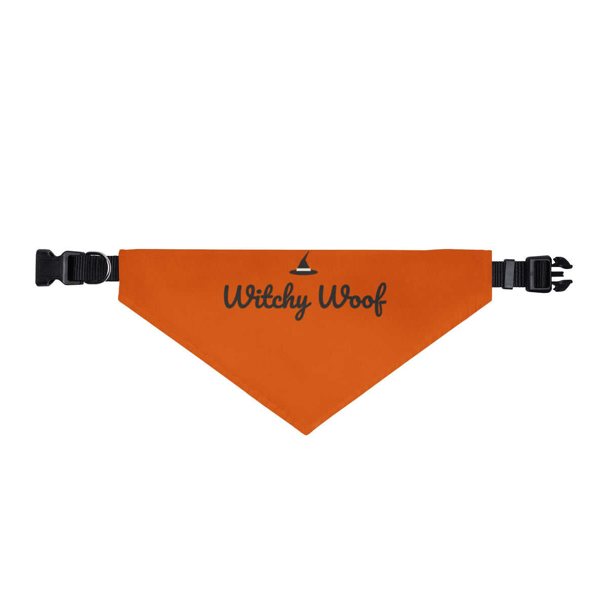 Witchy Woof Dog Bandana (Orange) · Matching Halloween Pet Bandana
