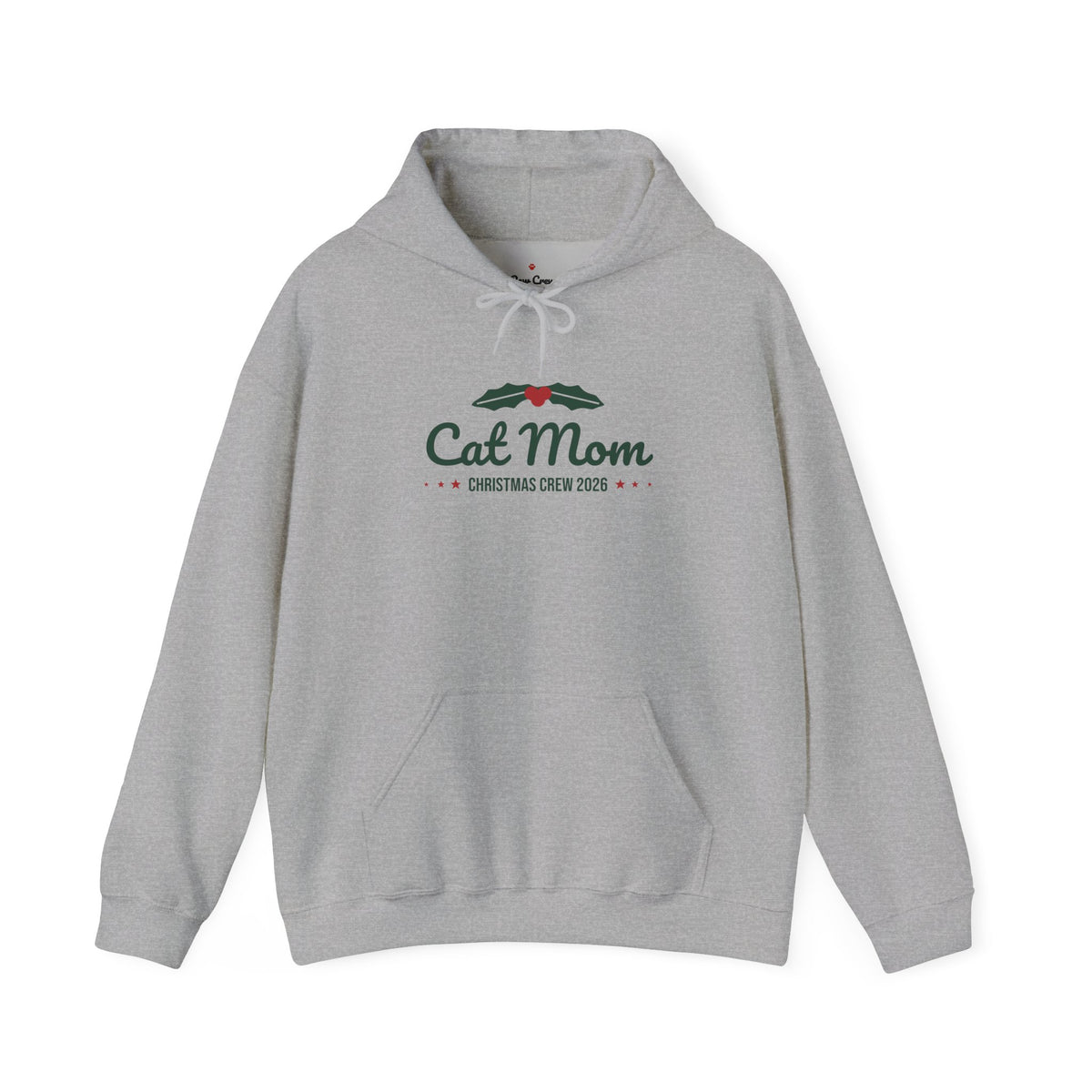 Cat Mom Christmas Hoodie · Matching Family Hoodie · Paw Crew
