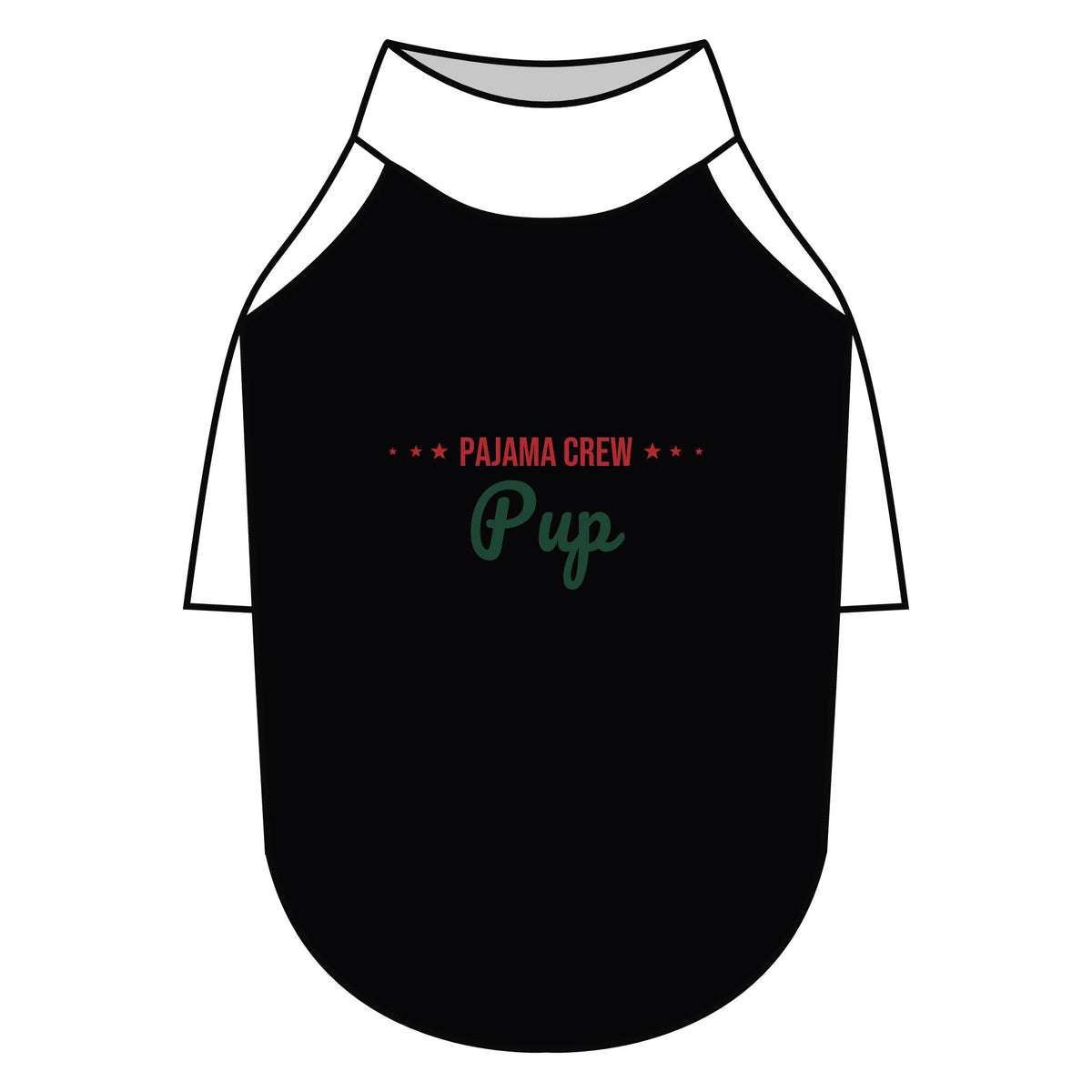 Pajama Crew Pup Dog Raglan Tee · Matching Pet Raglan Tee · Paw Crew