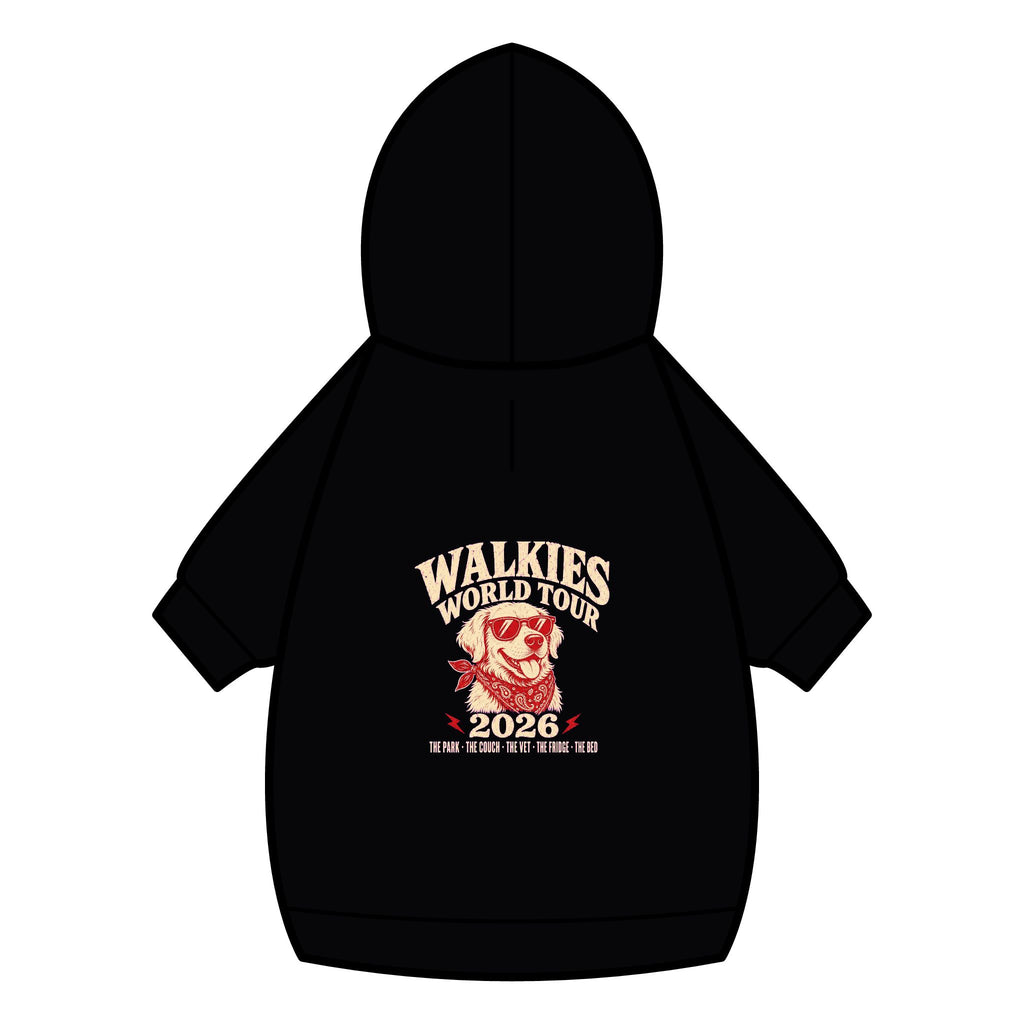 Walkies World Tour Dog Hoodie · Paw Crew Club Streetwear