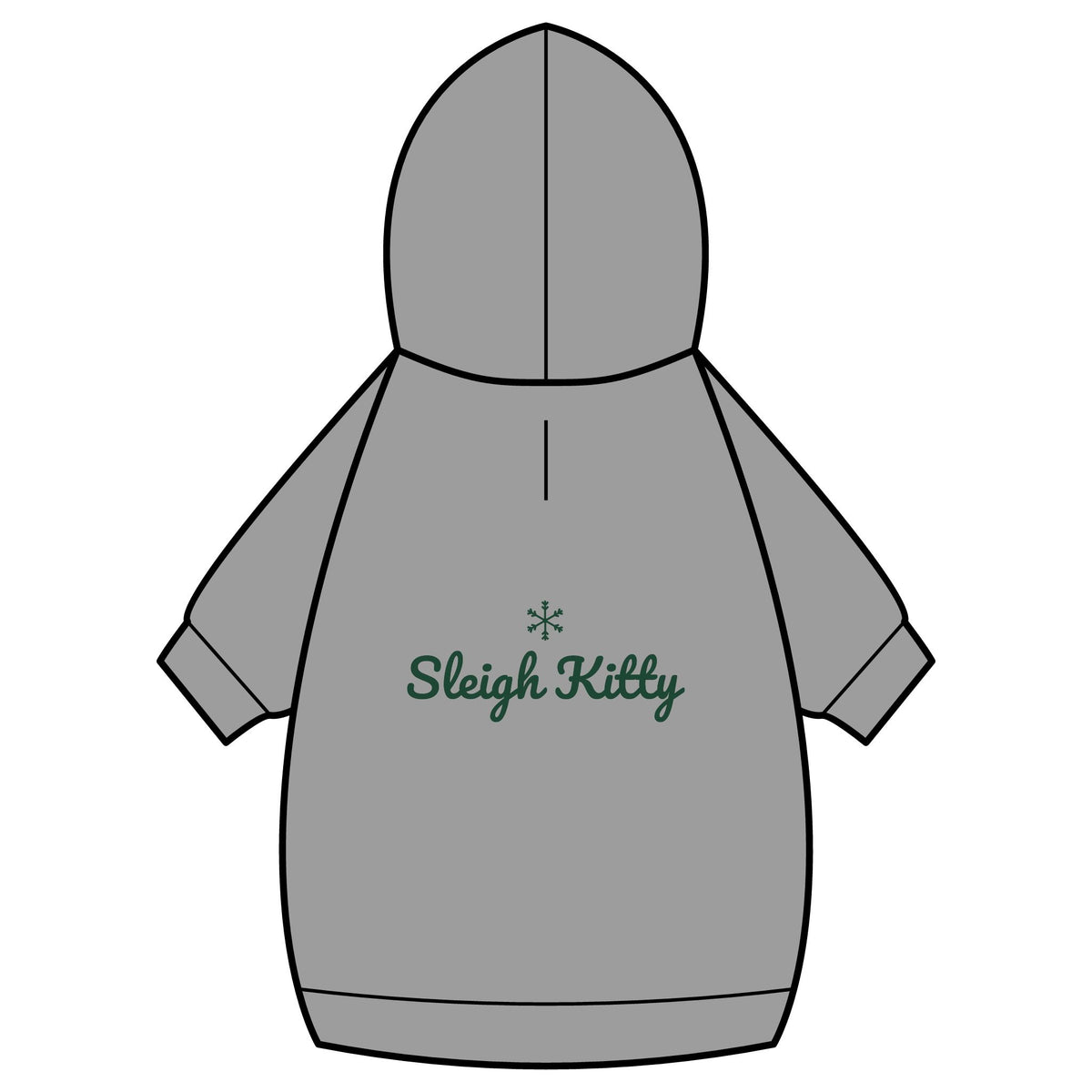 Sleigh Kitty Cat Hoodie · Matching Pet Hoodie · Paw Crew
