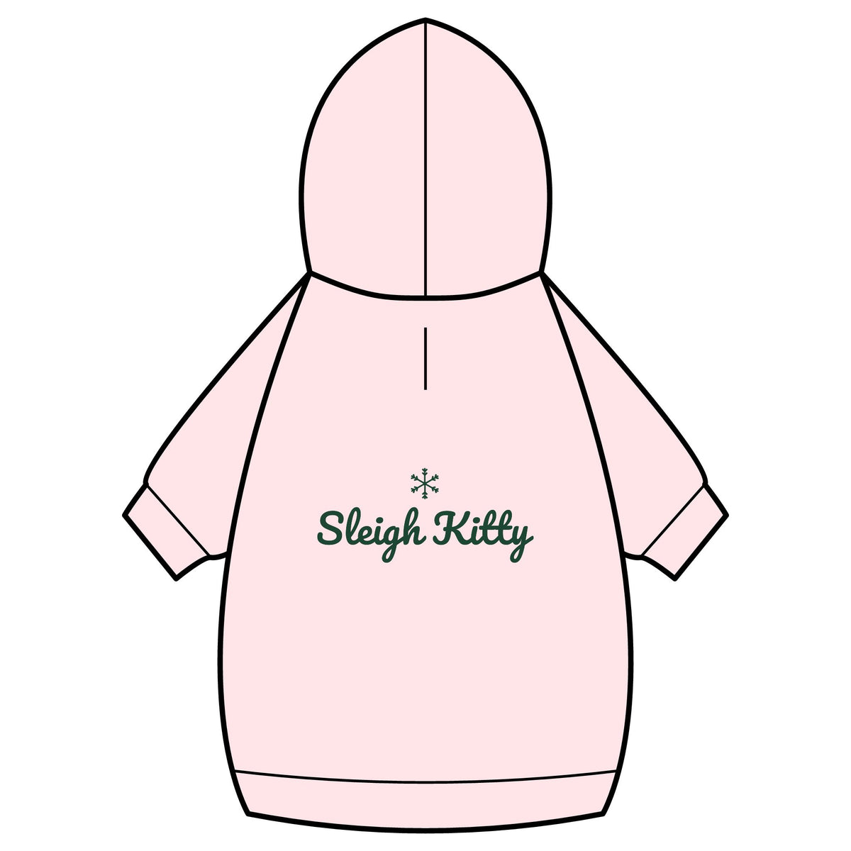 Sleigh Kitty Cat Hoodie · Matching Pet Hoodie · Paw Crew