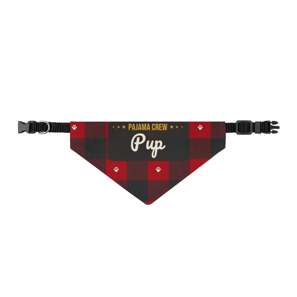 Pajama Crew Pup Dog Bandana (Red Buffalo Plaid) · Matching Christmas Pajamas · Paw Crew