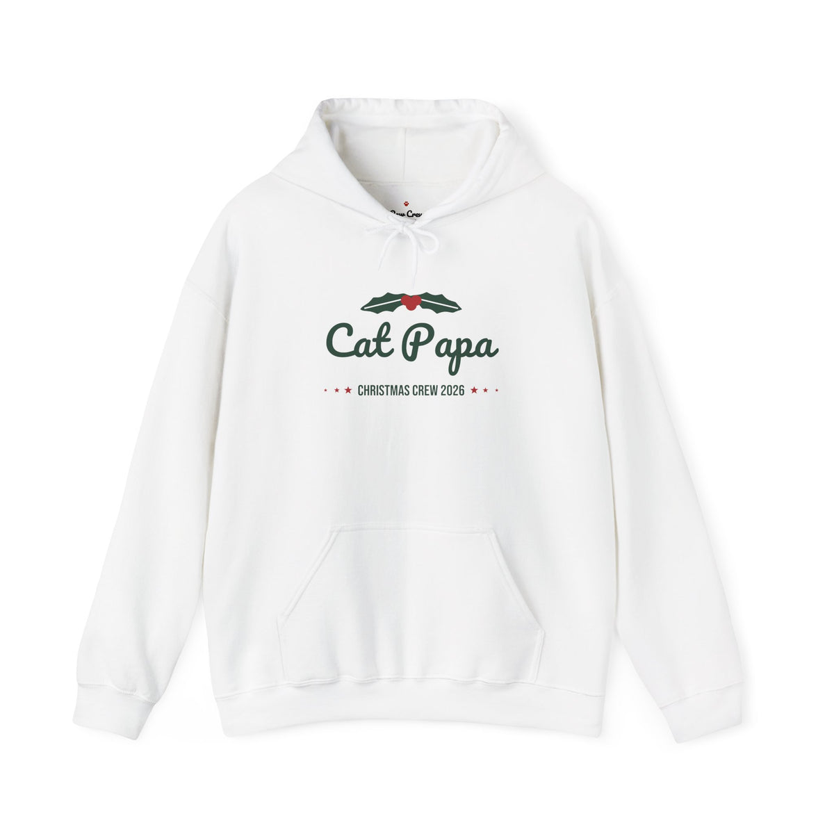 Cat Papa Christmas Hoodie · Matching Family Hoodie · Paw Crew
