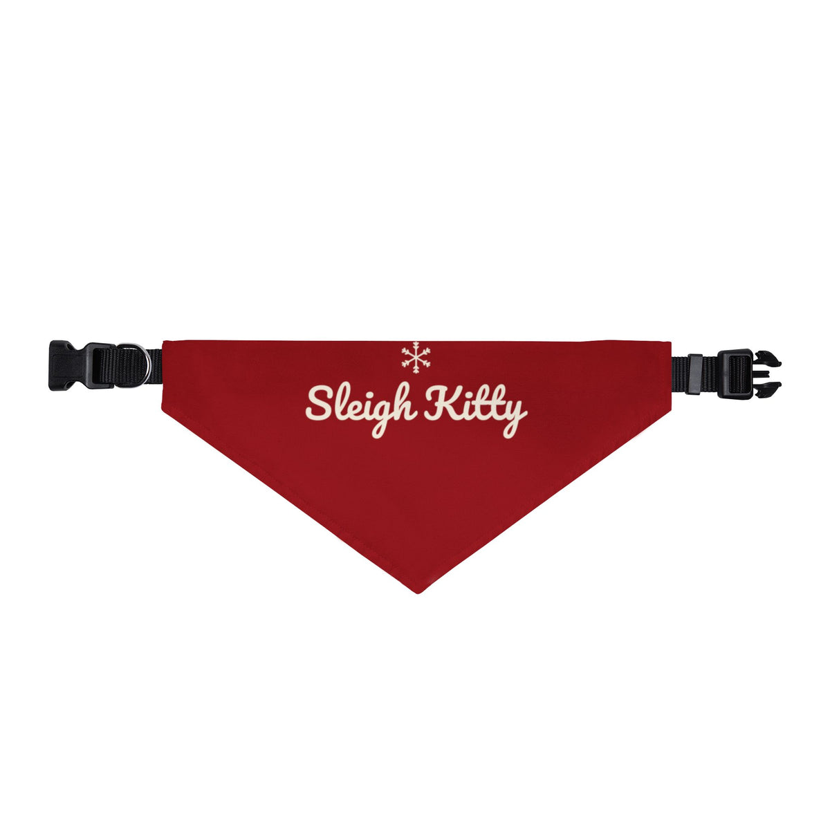 Sleigh Kitty Cat Bandana (Red) · Matching Christmas Pet Bandana