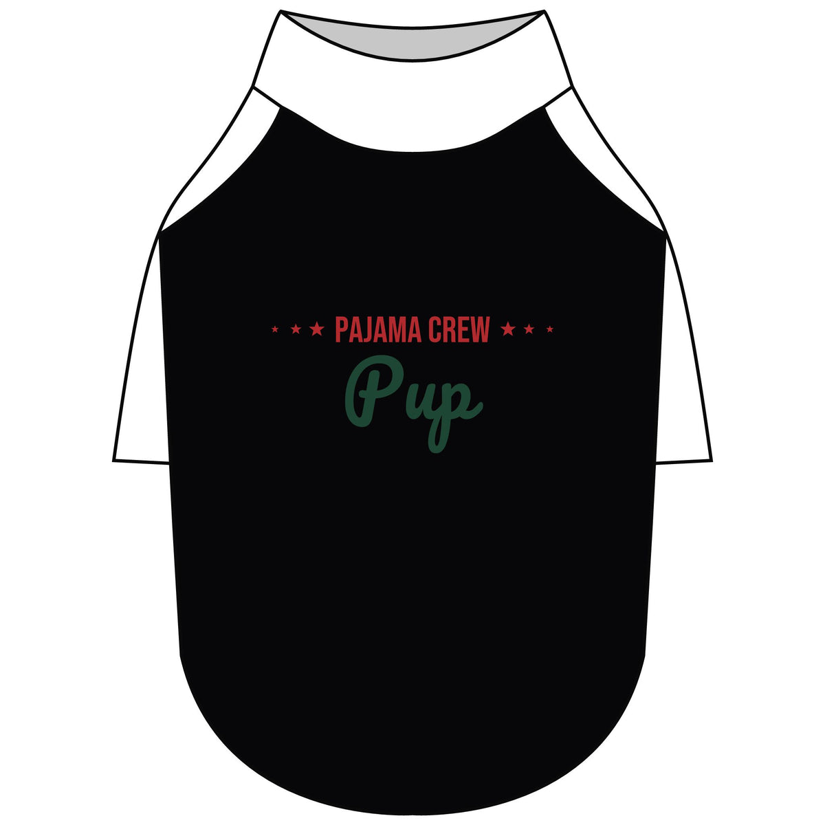 Pajama Crew Pup Dog Raglan Tee · Matching Pet Raglan Tee · Paw Crew
