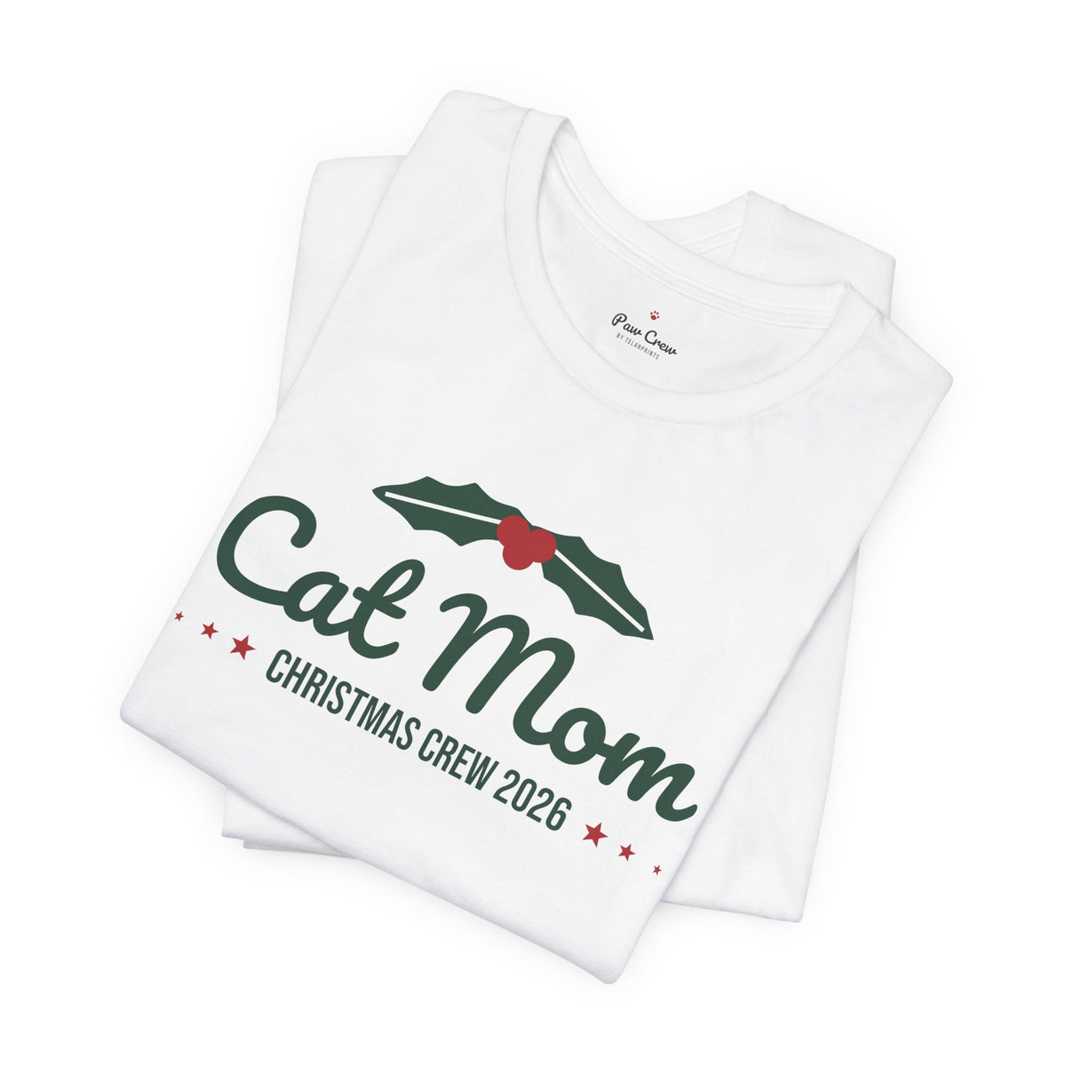 Cat Mom Christmas Shirt · Matching Cat & Owner Tee