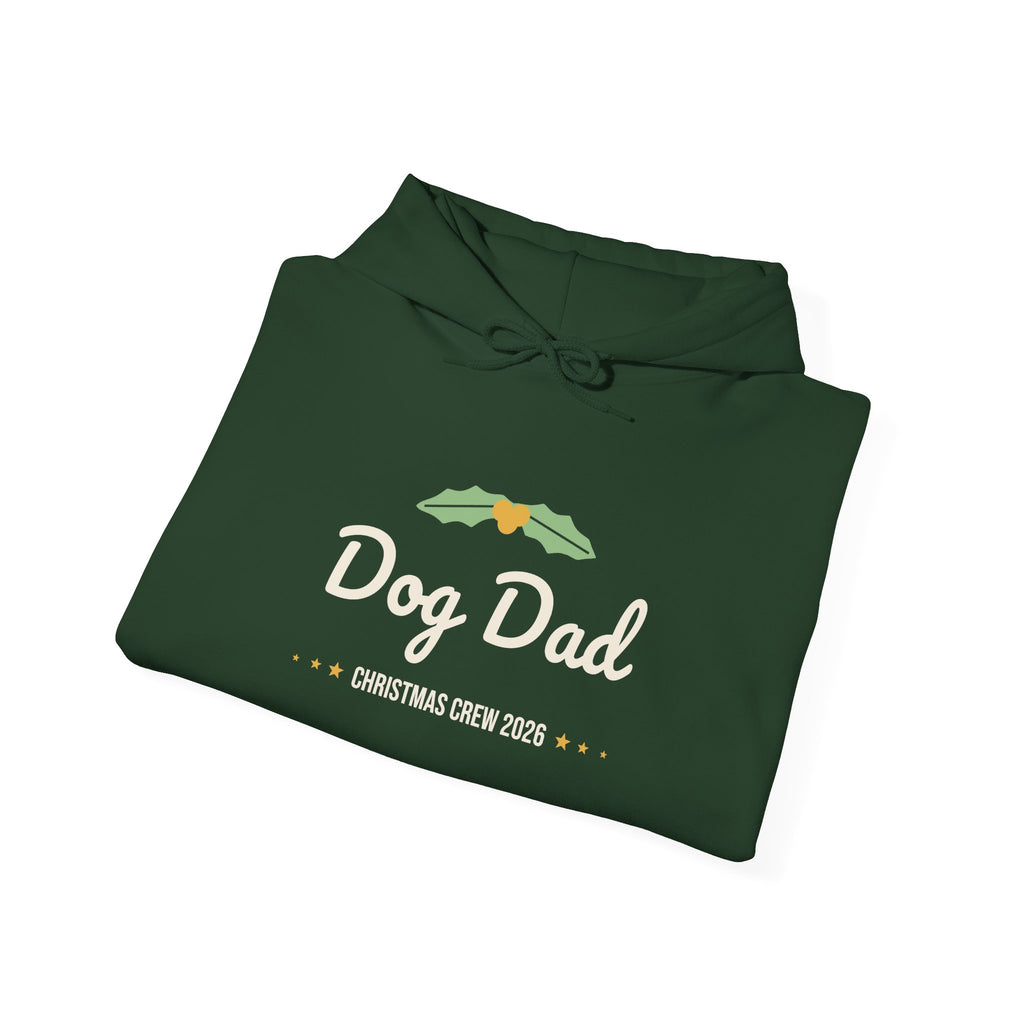 Dog Dad Christmas Hoodie · Matching Family Hoodie · Paw Crew