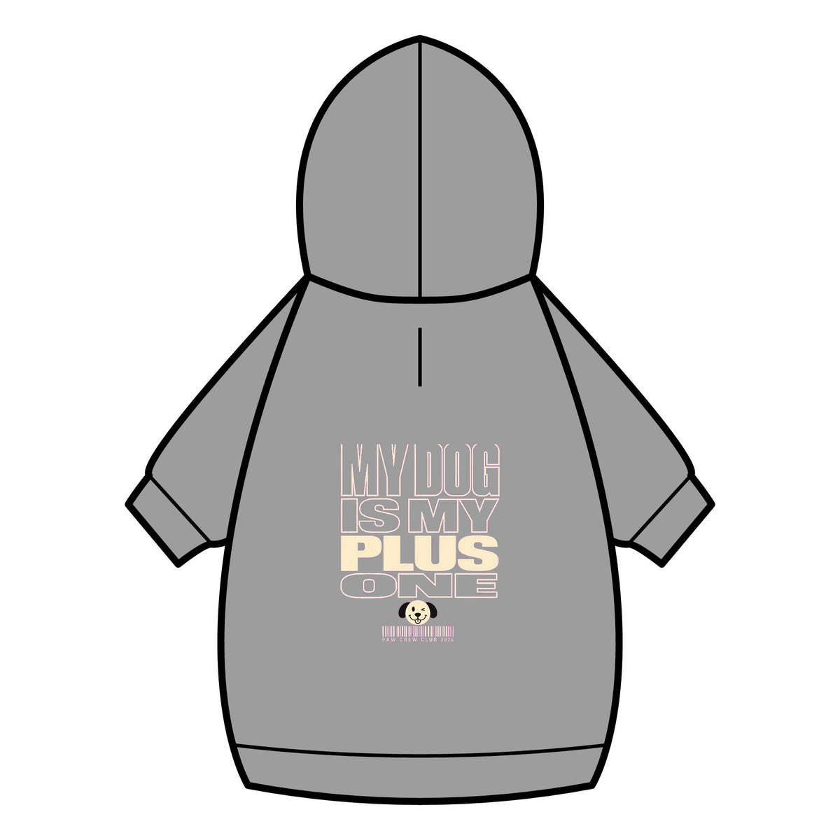 My Dog Is My Plus One Dog Hoodie · Paw Crew Club Streetwear