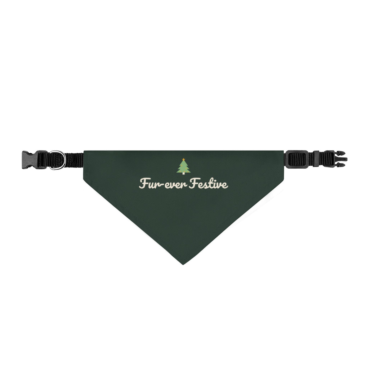 Fur-ever Festive Pet Bandana (Forest Green) · Matching Christmas Pet Bandana