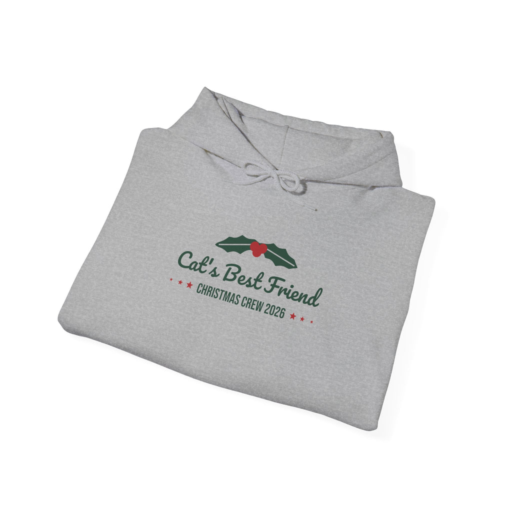 Cat's Best Friend Christmas Hoodie · Matching Family Hoodie · Paw Crew