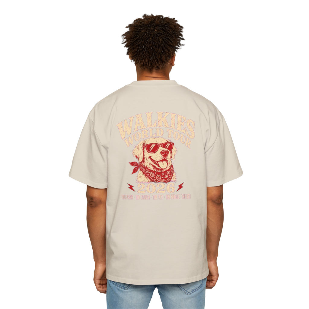 Walkies World Tour Oversized Heavyweight Tee · Paw Crew Club Streetwear