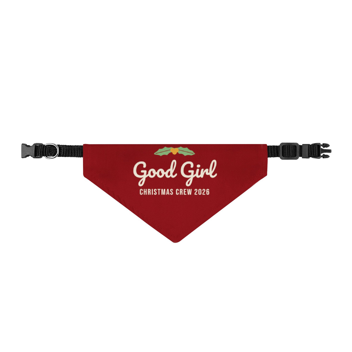 Good Girl Dog Bandana (Red) · Matching Christmas Pet Bandana