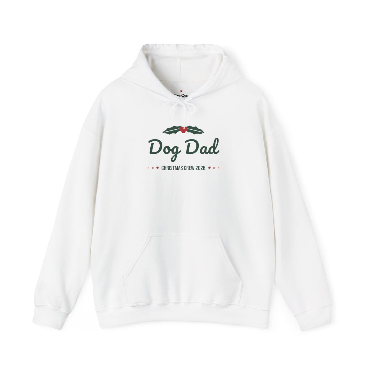 Dog Dad Christmas Hoodie · Matching Family Hoodie · Paw Crew