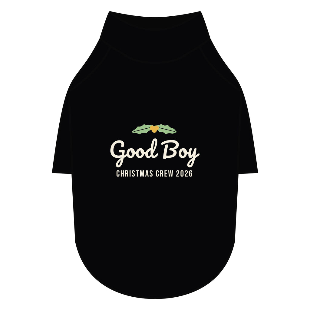 Good Boy Dog Raglan Tee · Matching Pet Raglan Tee · Paw Crew