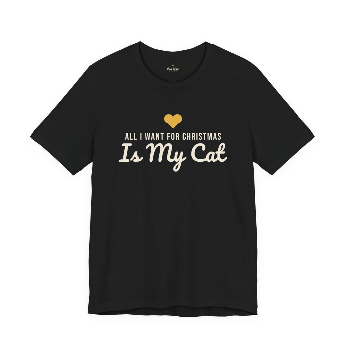 All I Want for Christmas Is My Cat Christmas Shirt · Matching Cat & Owner Tee