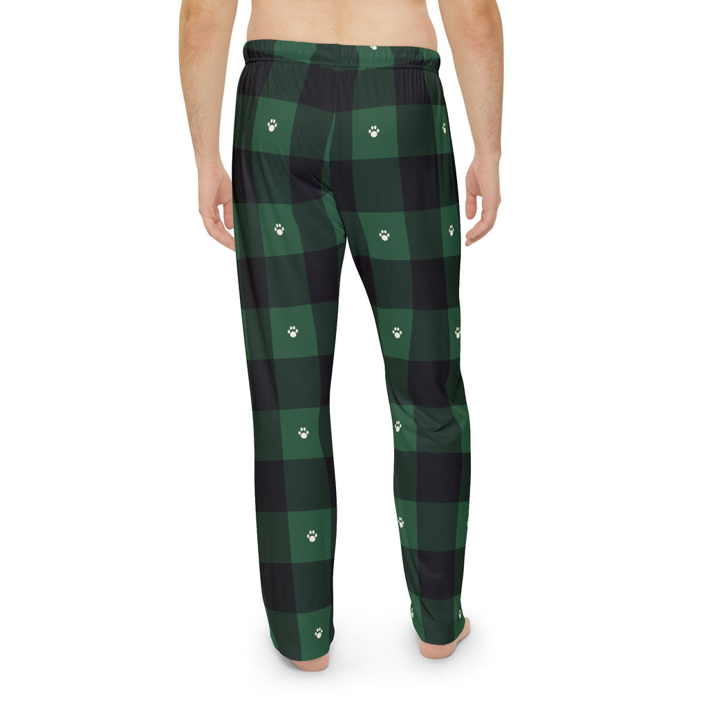 Green Buffalo Plaid Men's Pajama Pants · Matching Family Christmas Pajamas · Paw Crew