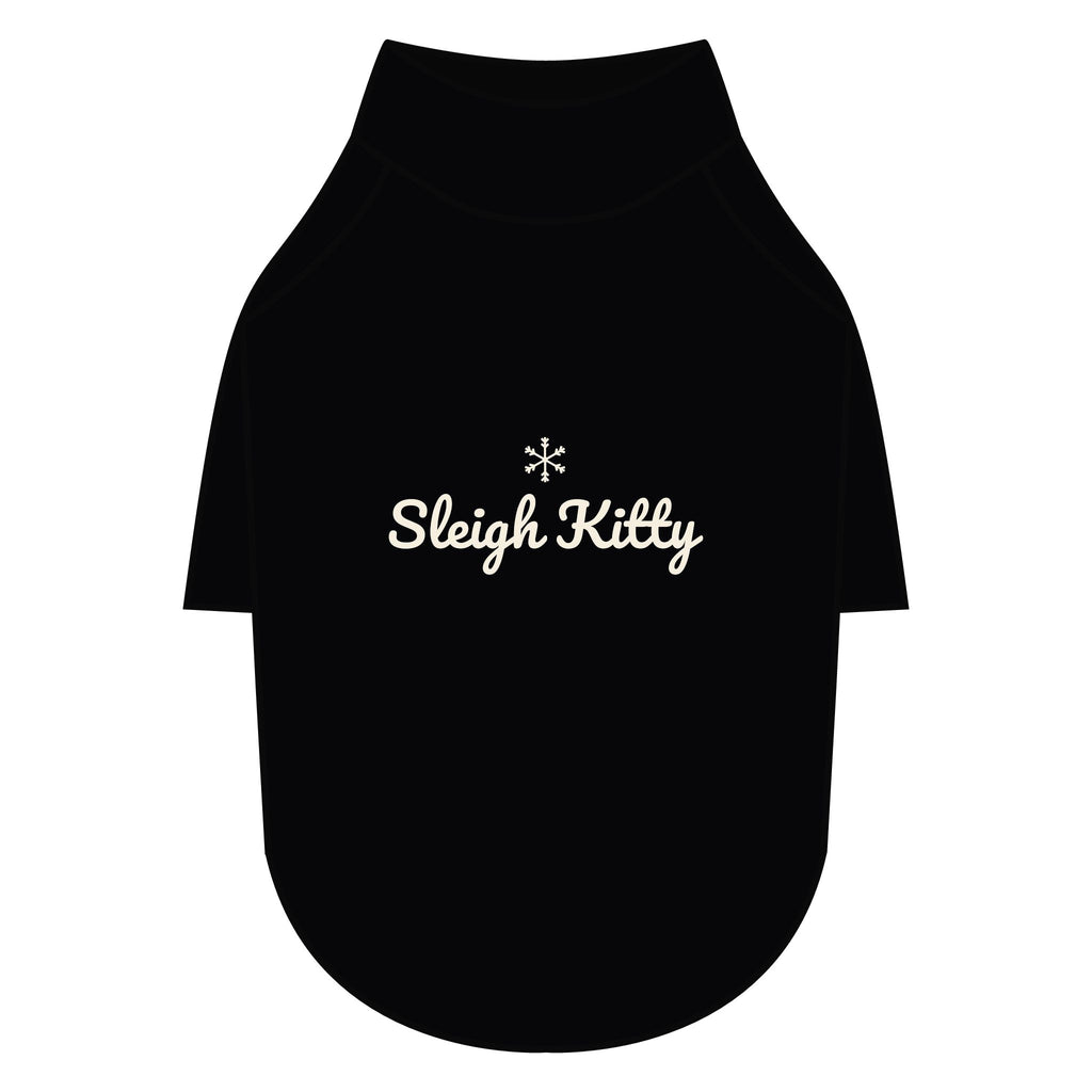 Sleigh Kitty Cat Raglan Tee · Matching Pet Raglan Tee · Paw Crew