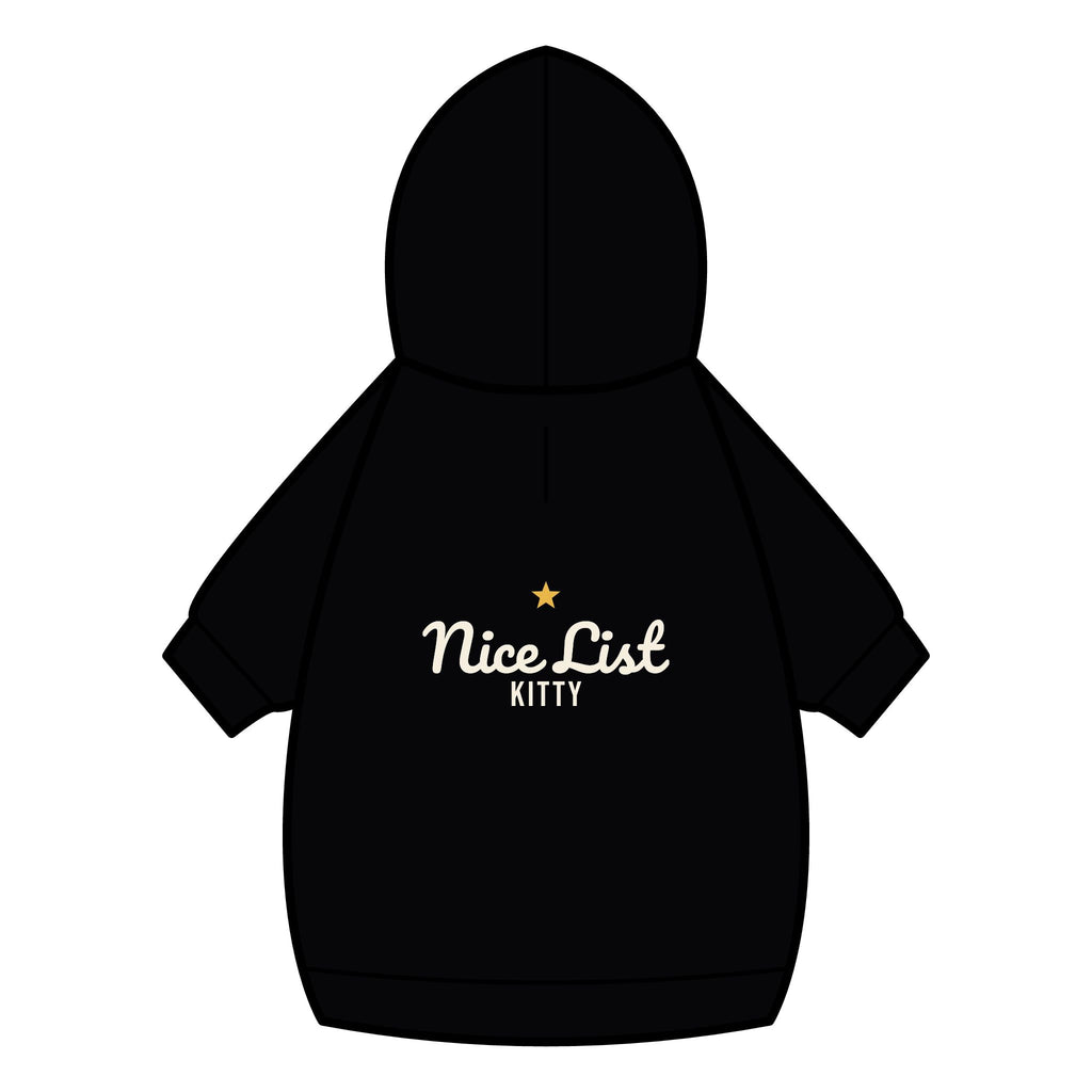 Nice List Kitty Cat Hoodie · Matching Pet Hoodie · Paw Crew
