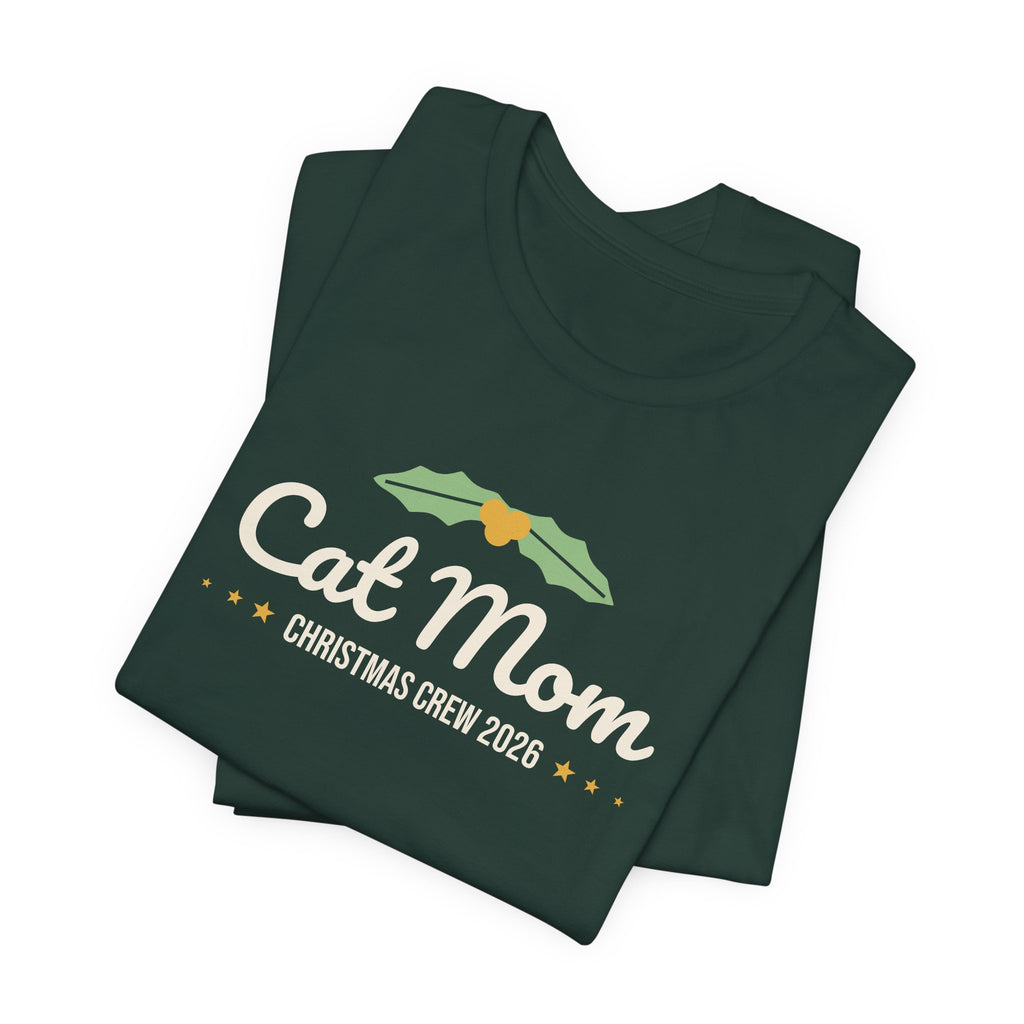 Cat Mom Christmas Shirt · Matching Cat & Owner Tee